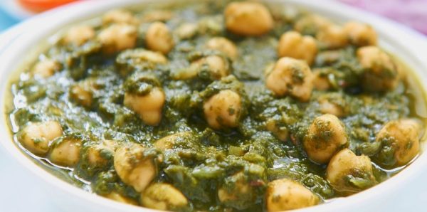 काबुली चना पालक