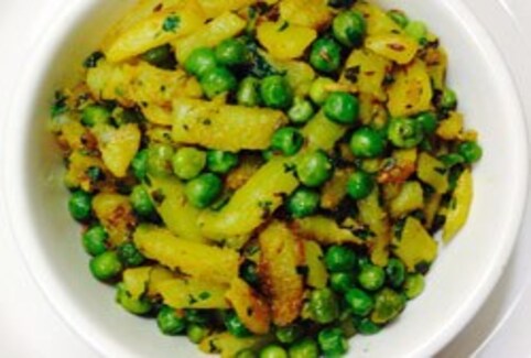 फ्राइड आलू-मटर