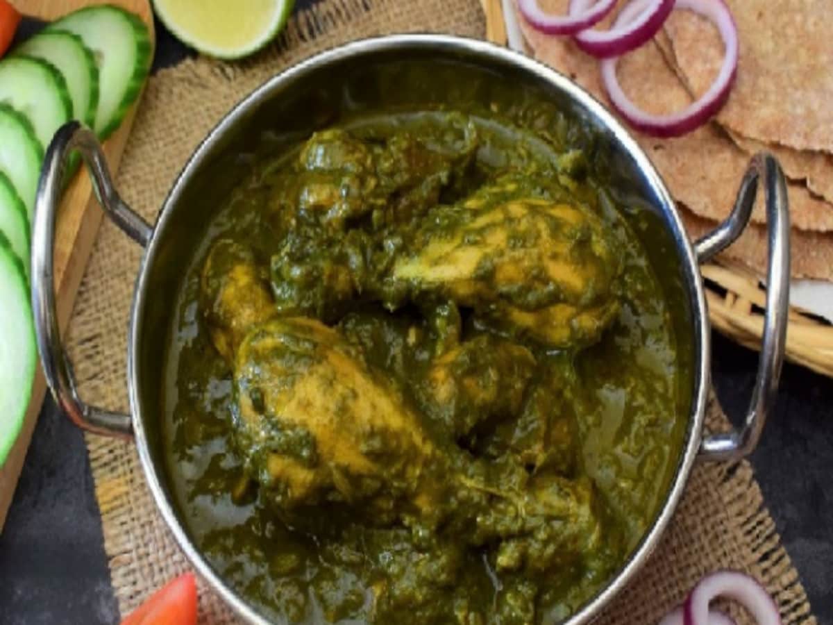 पालक चिकन